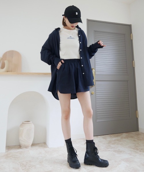 Reurie'（レウリィ）の「サイドスリットショートパンツ（セットアップ