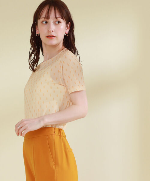 Ray BEAMS（レイビームス）の「Ray BEAMS / ミニ ロゴ ハーフスリーブ Tシャツ（Tシャツ/カットソー・レディース・ブラック/ベージュ・ONE SIZE）」の18枚目の写真