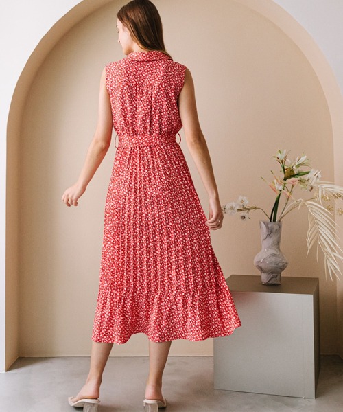 【新品】コルコバード　ノースリーブ　ワンピース　ピンク 新品】コルコバード ノースリーブ ワンピース ピンク