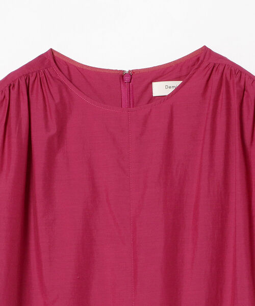 Demi-Luxe BEAMS（デミルクス ビームス）の「Demi-Luxe BEAMS / コットンナイロン ノースリーブ ワンピース（ワンピース・レディース・パープル/キャメル・38/36）」の21枚目の写真