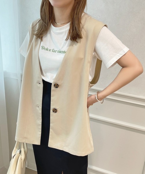apres jour(アプレジュール)の「【セットアップ可能】ジレベスト【ZOZOTOWN限定アイテム】(ベスト・レディース・イエロー/モカ/ライトベージュ・X-LARGE/フリー)」の21枚目の写真