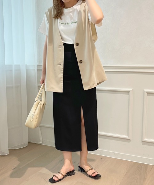 apres jour(アプレジュール)の「【セットアップ可能】ジレベスト【ZOZOTOWN限定アイテム】(ベスト・レディース・イエロー/モカ/ライトベージュ・X-LARGE/フリー)」の22枚目の写真