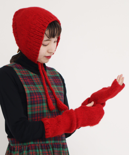 I am I in fact...(アイアムアイインファクト)の「BRUSHED WOOL ARM WARMER(アームカバー・レディース・ホワイト/レッド/イエロー/ブルー/グリーン・FREE)」の10枚目の写真