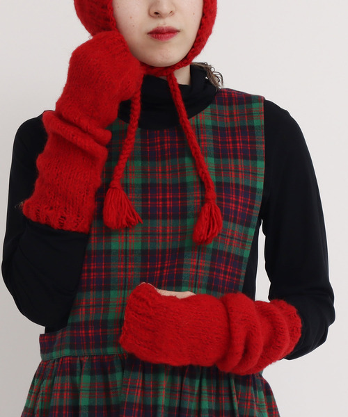 I am I in fact...(アイアムアイインファクト)の「BRUSHED WOOL ARM WARMER(アームカバー・レディース・ホワイト/レッド/イエロー/ブルー/グリーン・FREE)」の8枚目の写真