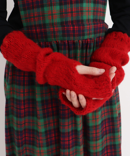 I am I in fact...(アイアムアイインファクト)の「BRUSHED WOOL ARM WARMER(アームカバー・レディース・ホワイト/レッド/イエロー/ブルー/グリーン・FREE)」の7枚目の写真