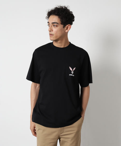 JOURNAL STANDARD(ジャーナルスタンダード)の「【MALBON GOLF/マルボン】ラビット 刺繍ロゴ ポケットTシャツ(Tシャツ/カットソー・メンズ・ホワイト/ブラック・MEDIUM/LARGE)」の17枚目の写真