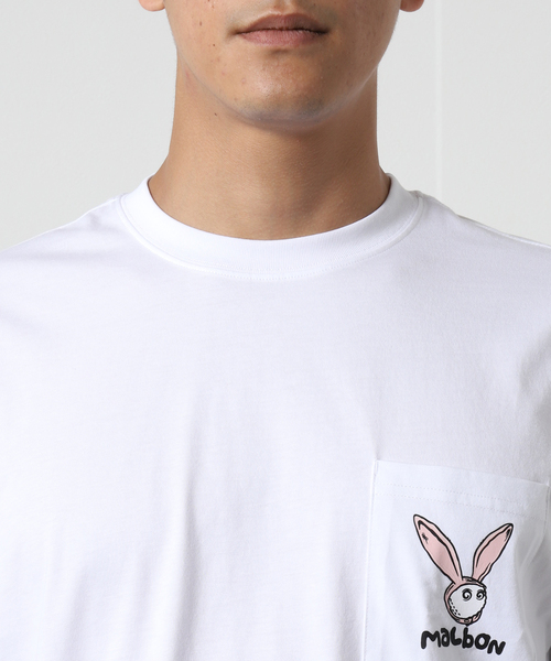 JOURNAL STANDARD(ジャーナルスタンダード)の「【MALBON GOLF/マルボン】ラビット 刺繍ロゴ ポケットTシャツ(Tシャツ/カットソー・メンズ・ホワイト/ブラック・MEDIUM/LARGE)」の20枚目の写真