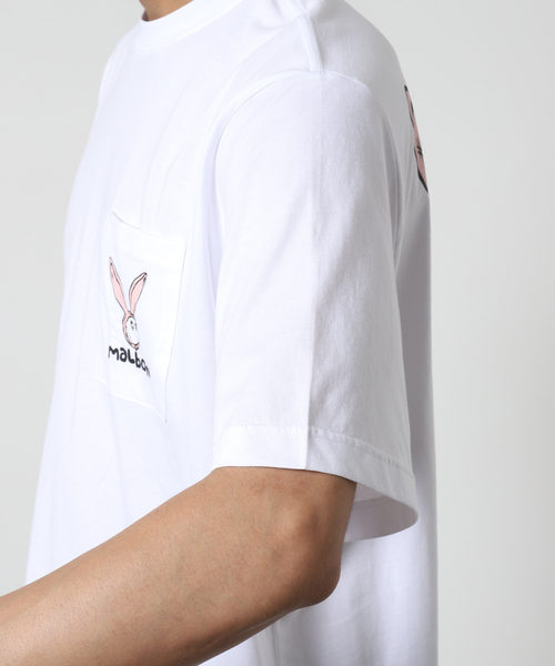 JOURNAL STANDARD(ジャーナルスタンダード)の「【MALBON GOLF/マルボン】ラビット 刺繍ロゴ ポケットTシャツ(Tシャツ/カットソー・メンズ・ホワイト/ブラック・MEDIUM/LARGE)」の18枚目の写真