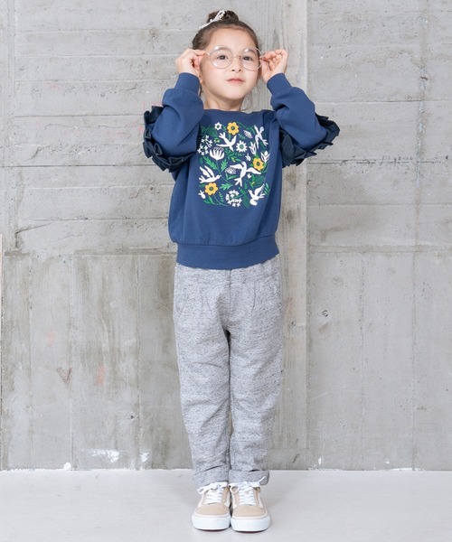 RAGMART(ラグマート)の「フリル袖トレーナー(Tシャツ/カットソー・キッズ・アイボリー/ネイビー・100cm/110cm/120cm/130cm)」の8枚目の写真