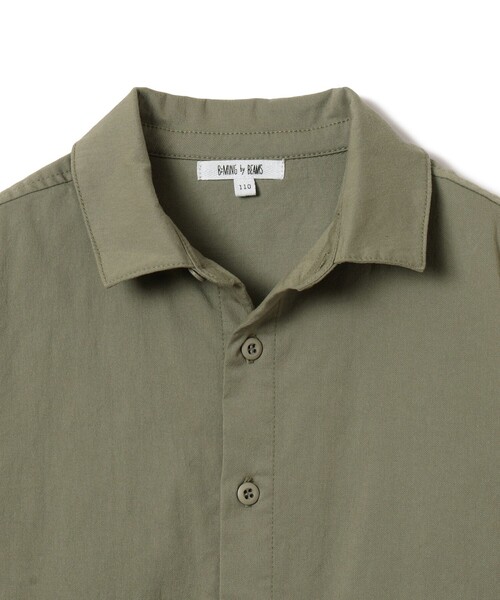 B:MING by BEAMS(ビーミングバイビームス)の「B:MING by BEAMS / シャツ オールインワン(100~140cm)(サロペット/オーバーオール・キッズ・ブラック/セージグリーン・110/100/140/120/130)」の3枚目の写真
