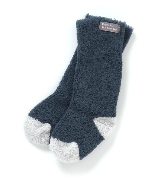 BREEZE(ブリーズ)の「ベビーカラーハイソックス(ベビーシューズ/ベビーソックス・キッズ・ブラウン/アイボリー/ネイビー/ピンク・12/9)」の3枚目の写真