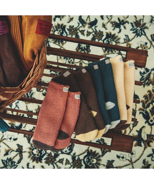 BREEZE(ブリーズ)の「ベビーカラーハイソックス(ベビーシューズ/ベビーソックス・キッズ・ブラウン/アイボリー/ネイビー/ピンク・12/9)」の5枚目の写真