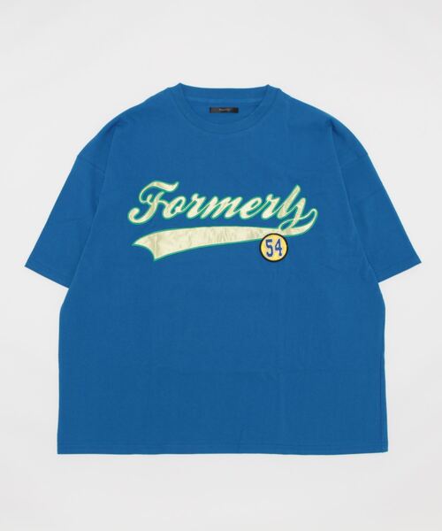 VIBGYOR(ヴィブジョー)の「サテン貼付BIGクルー/Ntee(BL)(Tシャツ/カットソー・メンズ・ホワイト/ダークグリーン/ブルー/ブルーグレー/ホワイト系その他/ブルー系その他/スミクロ・MEDIUM/LARGE)」の7枚目の写真