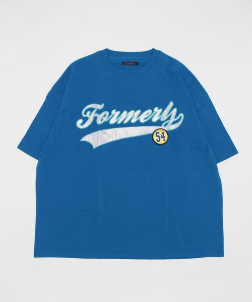VIBGYOR(ヴィブジョー)の「サテン貼付BIGクルー/Ntee(BL)(Tシャツ/カットソー・メンズ・ホワイト/ダークグリーン/ブルー/ブルーグレー/ホワイト系その他/ブルー系その他/スミクロ・MEDIUM/LARGE)」の6枚目の写真