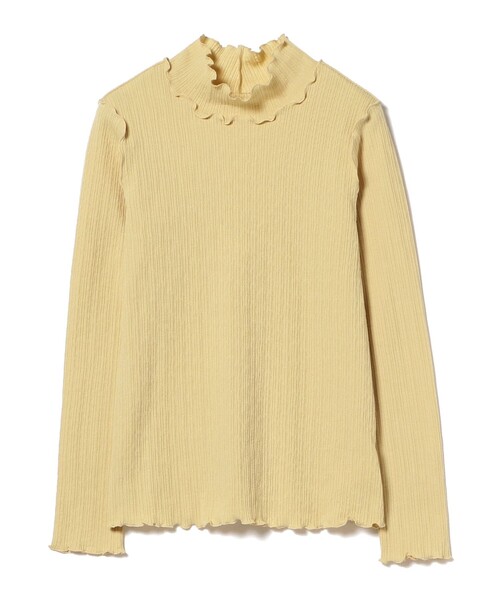 Ray BEAMS（レイビームス）の「ランダム リブ メロー ハイネック カットソー（Tシャツ/カットソー・レディース・クリーム/ブラック/オフホワイト・ONE SIZE）」の17枚目の写真