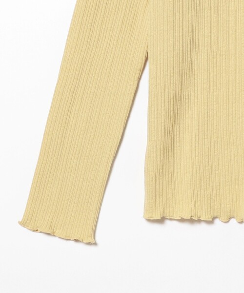 Ray BEAMS（レイビームス）の「ランダム リブ メロー ハイネック カットソー（Tシャツ/カットソー・レディース・クリーム/ブラック/オフホワイト・ONE SIZE）」の19枚目の写真