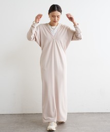 Omekashi | Onf(オンフ)  カットジョーゼットVドレス(ワンピース)