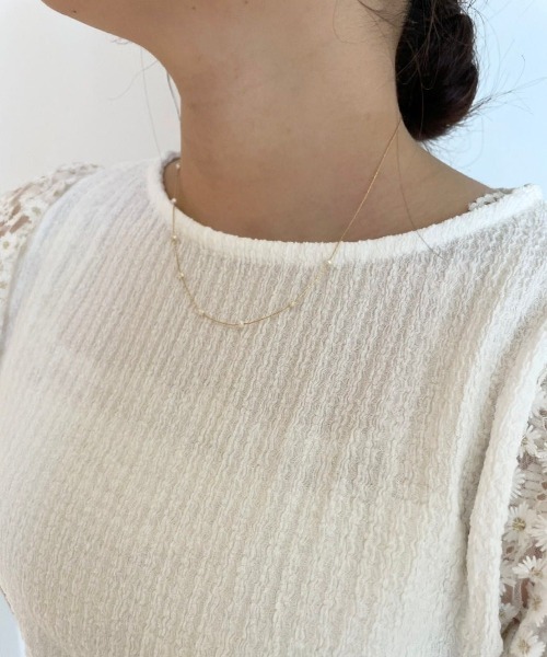 flower（フラワー）の「スウィングパールネックレス（ネックレス・レディース・ゴールド・FREE）」の11枚目の写真