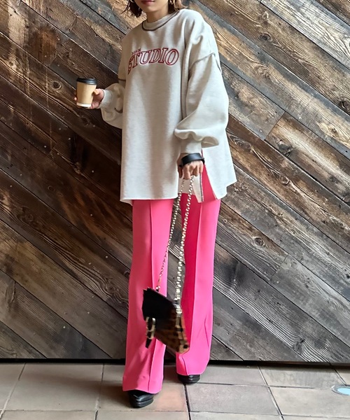 mi via loca（ミヴィアロカ）の「ストレッチフレアパンツ（その他