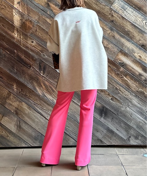 mi via loca(ミヴィアロカ)の「ストレッチフレアパンツ(その他パンツ・レディース・ブラック/ダークグリーン/マスタード/モカ/ライトグリーン/コーラル/ピンク/グリーン/ブラウン・FREE)」の17枚目の写真