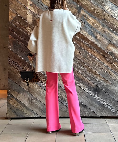 mi via loca(ミヴィアロカ)の「ストレッチフレアパンツ(その他パンツ・レディース・ブラック/ダークグリーン/マスタード/モカ/ライトグリーン/コーラル/ピンク/グリーン/ブラウン・FREE)」の18枚目の写真