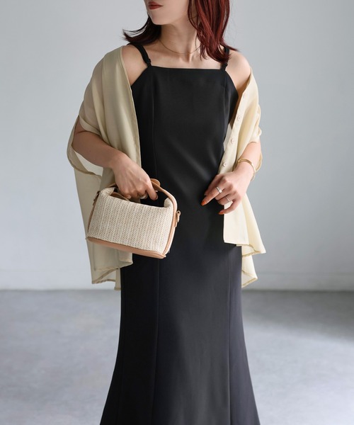 Riberry（リベリー）の「マーメイドキャミワンピース（ワンピース・レディース・ブラック/モカ/グレイッシュベージュ・FREE）」の21枚目の写真