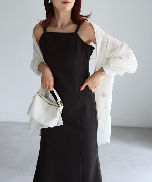 Riberry（リベリー）の「マーメイドキャミワンピース（ワンピース・レディース・ブラック/モカ/グレイッシュベージュ・FREE）」の19枚目の写真