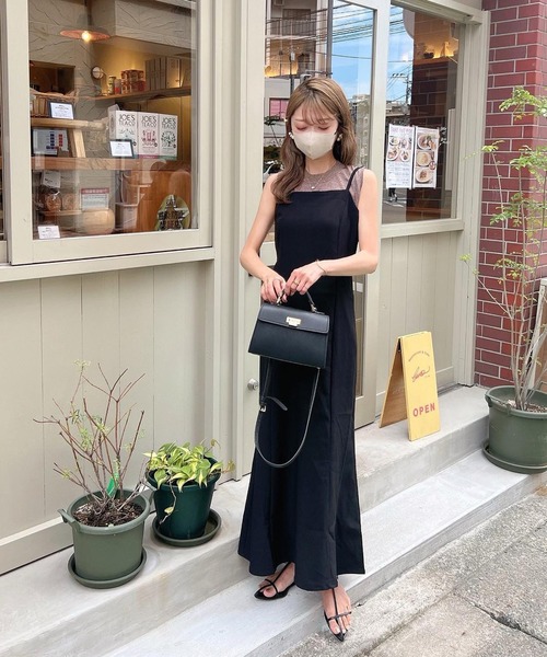 Riberry（リベリー）の「マーメイドキャミワンピース（ワンピース・レディース・ブラック/モカ/グレイッシュベージュ・FREE）」の8枚目の写真