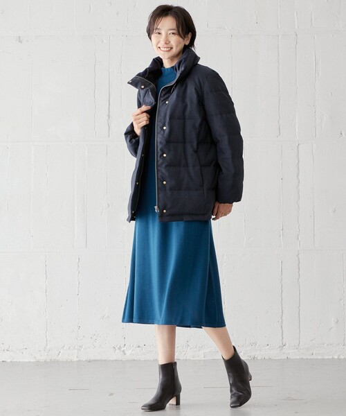 J.PRESS Ladies(J.プレス レディス)の「【WEB限定カラーあり・洗える】EASY WOOL ワンピース(ワンピース・レディース・ブラウン系/ネイビー系/パープル系/グレー系・XS)」の13枚目の写真