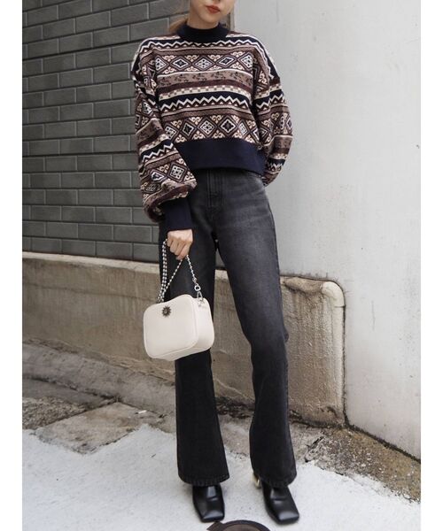 EVRIS（エヴリス）の「【WEB限定】 ボールチェーンミニショルダーバッグ（ショルダーバッグ・レディース・ホワイト/ブラック/レッド/グリーン・FREE）」の18枚目の写真