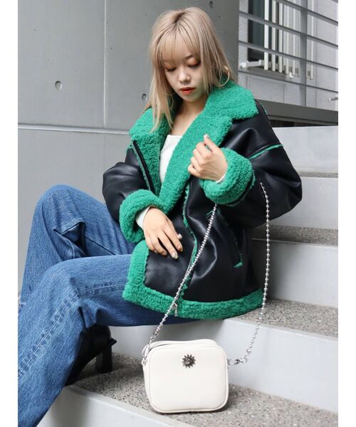 EVRIS（エヴリス）の「【WEB限定】 ボールチェーンミニショルダーバッグ（ショルダーバッグ・レディース・ホワイト/ブラック/レッド/グリーン・FREE）」の22枚目の写真