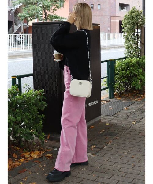 EVRIS（エヴリス）の「【WEB限定】 ボールチェーンミニショルダーバッグ（ショルダーバッグ・レディース・ホワイト/ブラック/レッド/グリーン・FREE）」の12枚目の写真