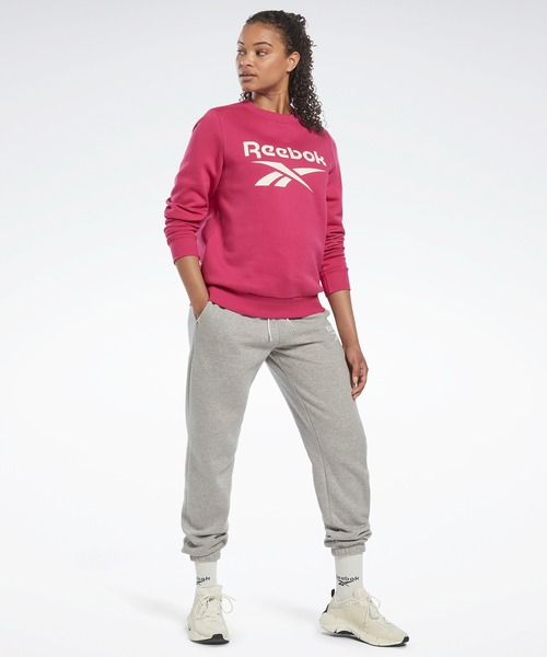 Reebok(リーボック)の「アイデンティティ ロゴ フリース クルー スウェットシャツ / Identity Logo Fleece Crew Sweatshirt(スウェット・レディース・ピンク/ホワイト/ブラック・MEDIUM/X-LARGE/LARGE/X-SMALL/SMALL)」の12枚目の写真