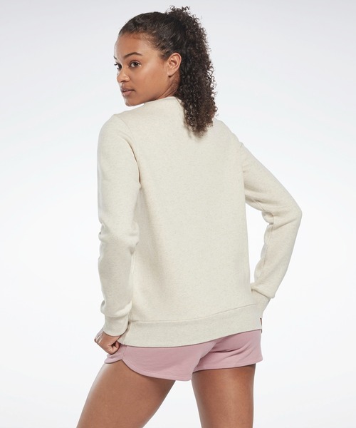 Reebok(リーボック)の「アイデンティティ ロゴ フリース クルー スウェットシャツ / Identity Logo Fleece Crew Sweatshirt(スウェット・レディース・ピンク/ホワイト/ブラック・MEDIUM/X-LARGE/LARGE/X-SMALL/SMALL)」の15枚目の写真