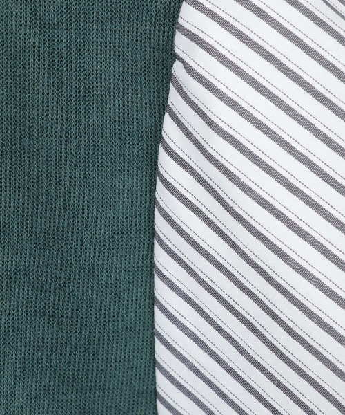ikka(イッカ)の「カッソー袖切り替えレーヤードプルオーバー(Tシャツ/カットソー・レディース・ブラック/ベージュ/ネイビー/グリーン・S/M/L)」の11枚目の写真