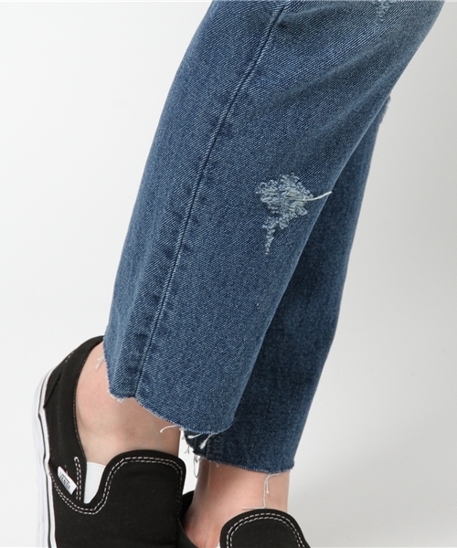 WHO'S WHO gallery（フーズフーギャラリー）の「【minddenim】パッチストレートデニム（デニムパンツ・レディース・ブルー・SMALL/MEDIUM）」の10枚目の写真