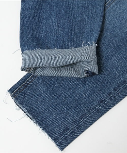 WHO'S WHO gallery（フーズフーギャラリー）の「【minddenim】パッチストレートデニム（デニムパンツ・レディース・ブルー・SMALL/MEDIUM）」の13枚目の写真