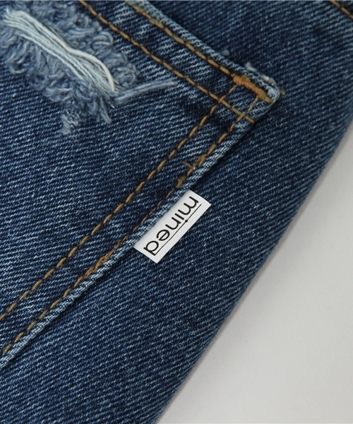 WHO'S WHO gallery（フーズフーギャラリー）の「【minddenim】パッチストレートデニム（デニムパンツ・レディース・ブルー・SMALL/MEDIUM）」の14枚目の写真