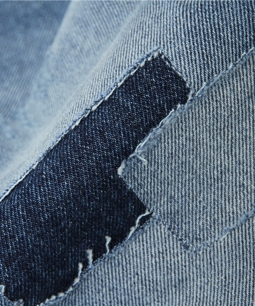 WHO'S WHO gallery（フーズフーギャラリー）の「【minddenim】パッチストレートデニム（デニムパンツ・レディース・ブルー・SMALL/MEDIUM）」の7枚目の写真