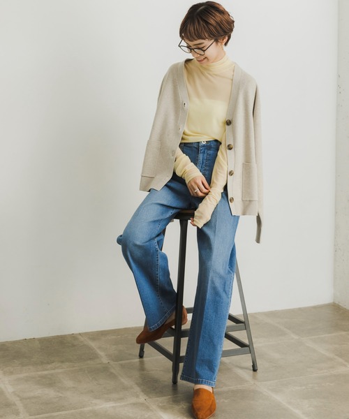 URBAN RESEARCH（アーバンリサーチ）の「メッシュハイネックカットソー（Tシャツ/カットソー・レディース・ブルー/ブラウン系その他/イエロー系その他・FREE）」の5枚目の写真