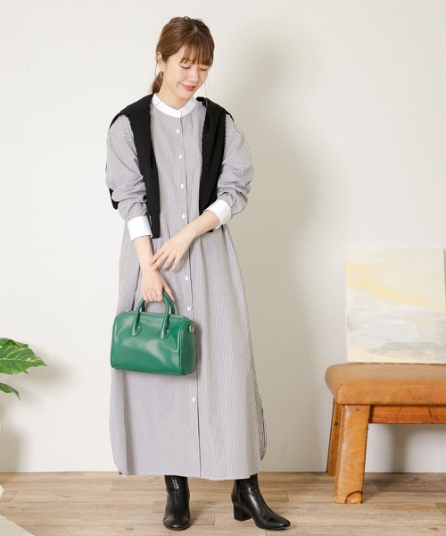 URBAN RESEARCH Sonny Label（アーバンリサーチサニーレーベル）の「ストライプシャツワンピース（シャツワンピース・レディース・グレー/グリーン/ブルー・FREE）」の16枚目の写真