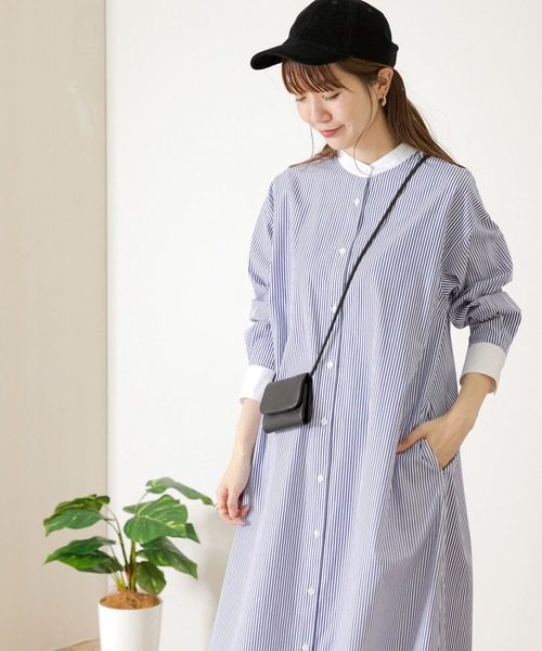 URBAN RESEARCH Sonny Label（アーバンリサーチサニーレーベル）の「ストライプシャツワンピース（シャツワンピース・レディース・グレー/グリーン/ブルー・FREE）」の21枚目の写真