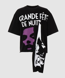 RAF SIMONS（ラフシモンズ）の「Oversized T-shirt cut out Grand Fete de Nuit（Tシャツ/カットソー）」