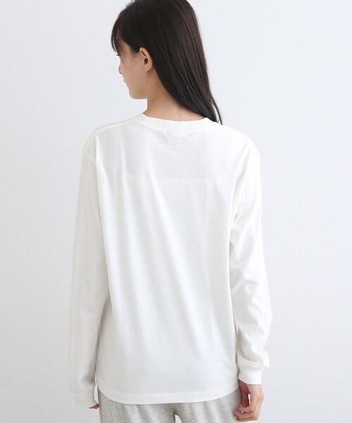 INDIVI(インディヴィ)の「【LIFE】オーガニック メッセージロゴロングTシャツ(Tシャツ/カットソー・レディース・ホワイト/ライトベージュ/ホワイト系・13/38)」の14枚目の写真