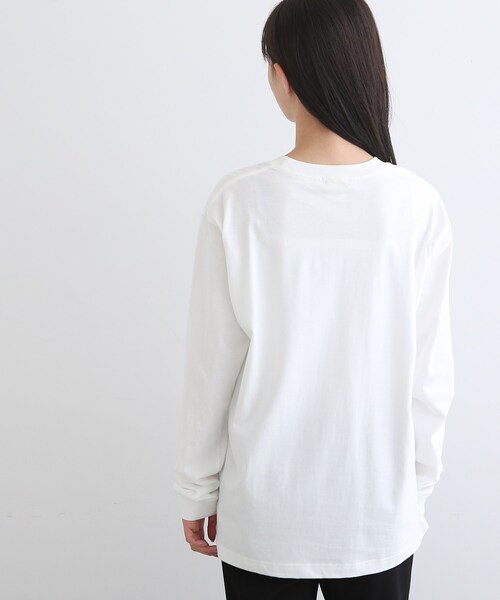 INDIVI(インディヴィ)の「【LIFE】オーガニック メッセージロゴロングTシャツ(Tシャツ/カットソー・レディース・ホワイト/ライトベージュ/ホワイト系・13/38)」の15枚目の写真