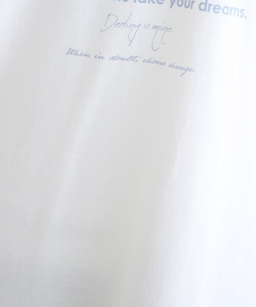 INDIVI(インディヴィ)の「【LIFE】オーガニック メッセージロゴロングTシャツ(Tシャツ/カットソー・レディース・ホワイト/ライトベージュ/ホワイト系・13/38)」の17枚目の写真