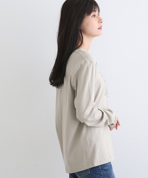 INDIVI(インディヴィ)の「【LIFE】オーガニック メッセージロゴロングTシャツ(Tシャツ/カットソー・レディース・ホワイト/ライトベージュ/ホワイト系・13/38)」の18枚目の写真