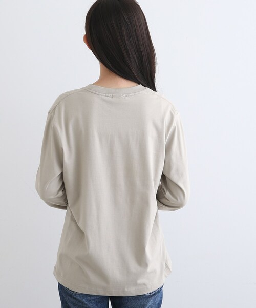INDIVI(インディヴィ)の「【LIFE】オーガニック メッセージロゴロングTシャツ(Tシャツ/カットソー・レディース・ホワイト/ライトベージュ/ホワイト系・13/38)」の19枚目の写真