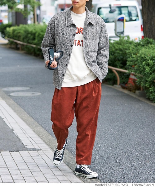 coca(coca)(コカ)の「メンズヘリンボーンジャケット(その他アウター・メンズ・ブラック/ブラウン・M/L/XL)」の5枚目の写真