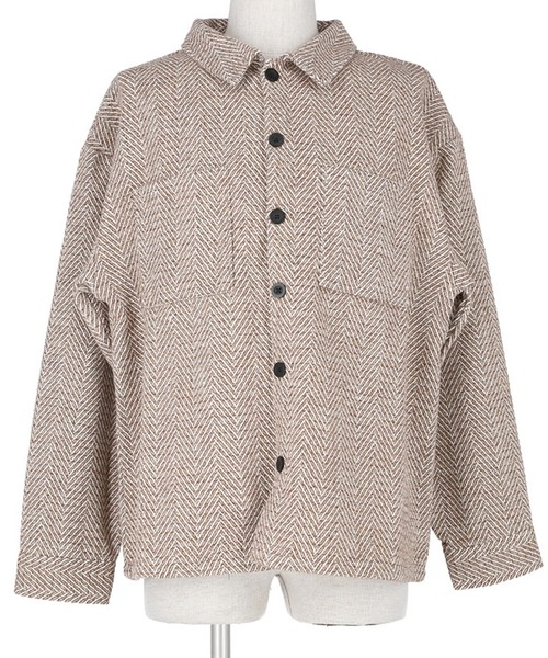 coca(coca)(コカ)の「メンズヘリンボーンジャケット(その他アウター・メンズ・ブラック/ブラウン・M/L/XL)」の11枚目の写真